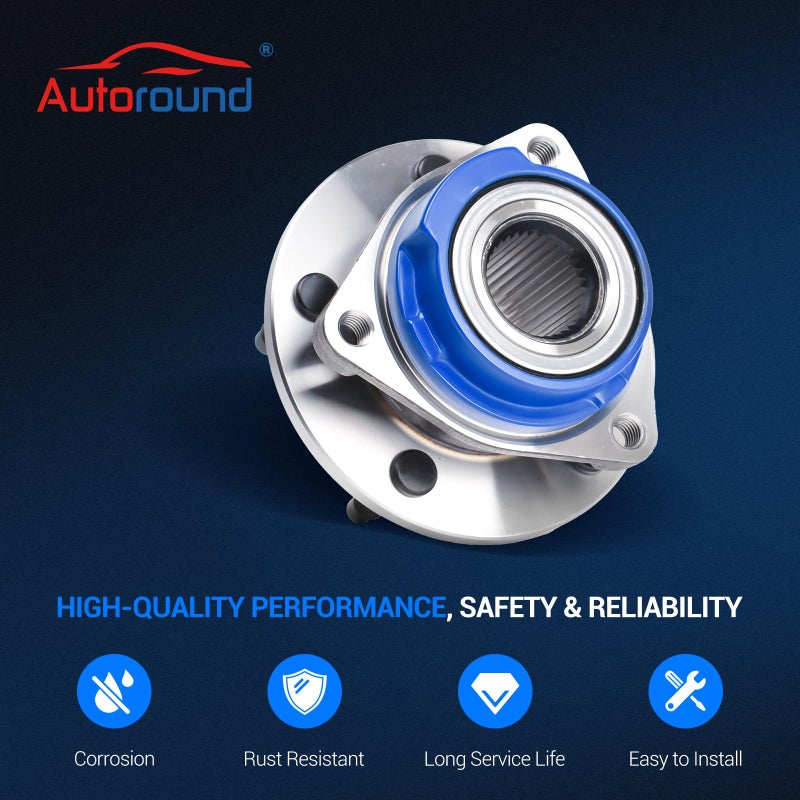 Autoround 513203 Wheel Hub and Bearing Assembly for 00-08 Chevy Impala, 03-07 Buick Regal, 03-08 Pontiac Grand Prix, 5 Lugs Non ABS - Image 5